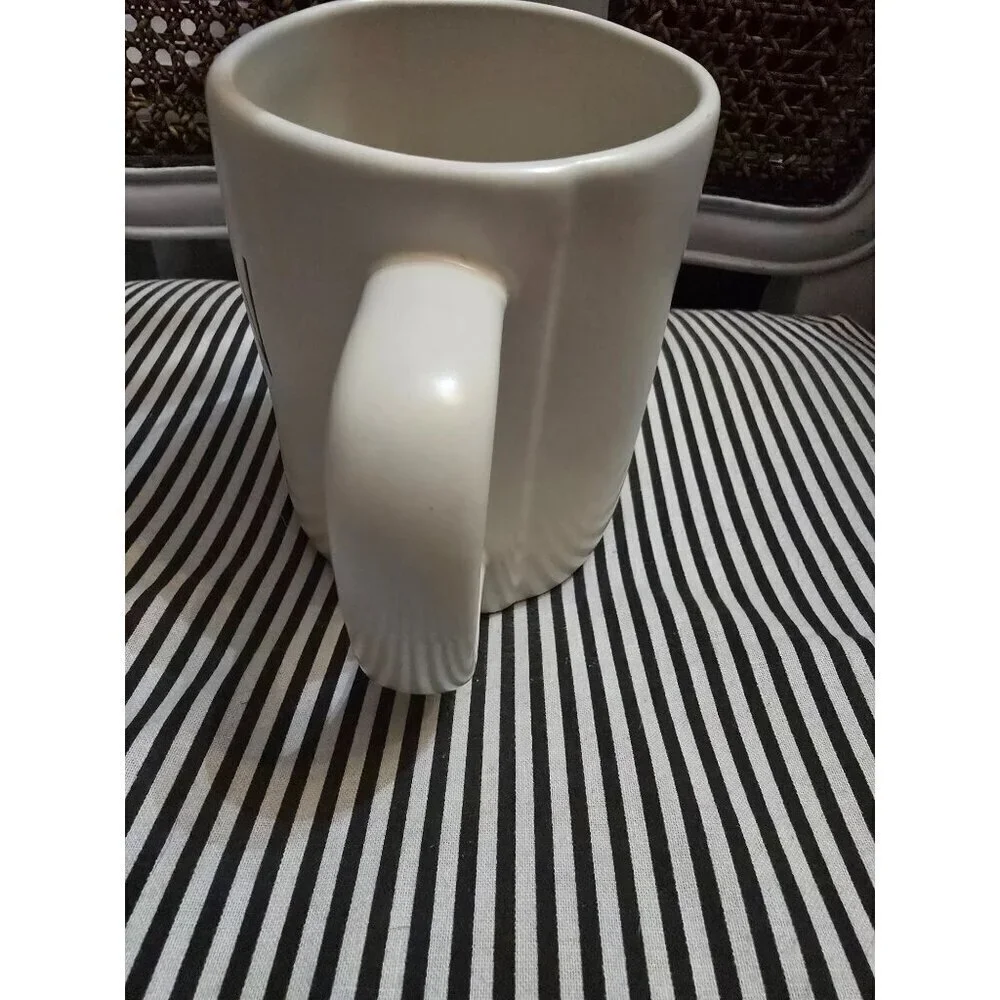 Rae Dunn pumpkin Patch White Coffee Mug Fall Halloween
